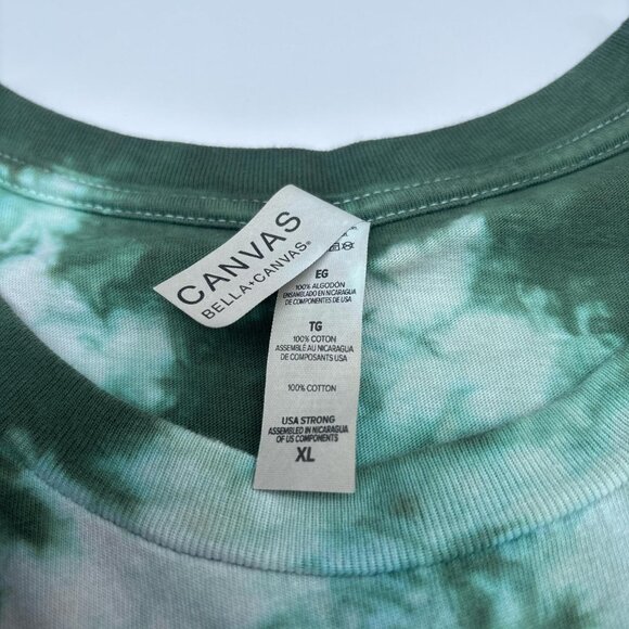 New Orleans TShirt Mens XL Green Hand Dyed & Screenprinted Swamp - Picture 3 of 7